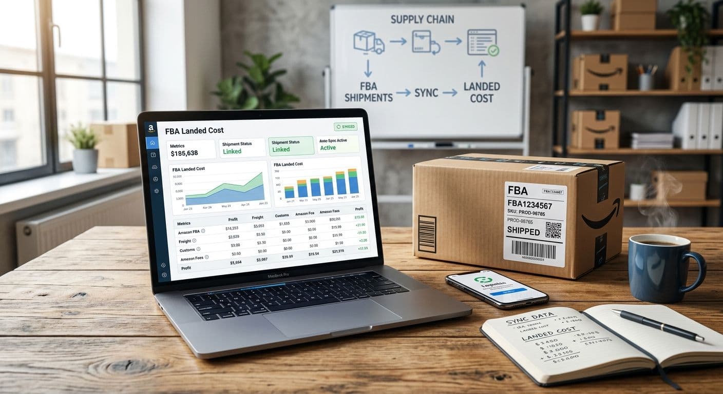 How To Add Amazon FBA Shipment Costs To Landed Cost cover image